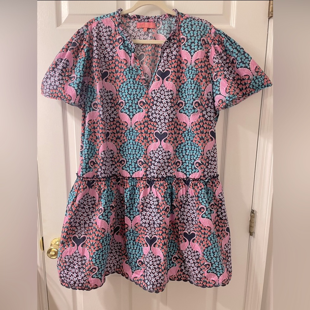 XXL Simply Southern Flamingo Dress
